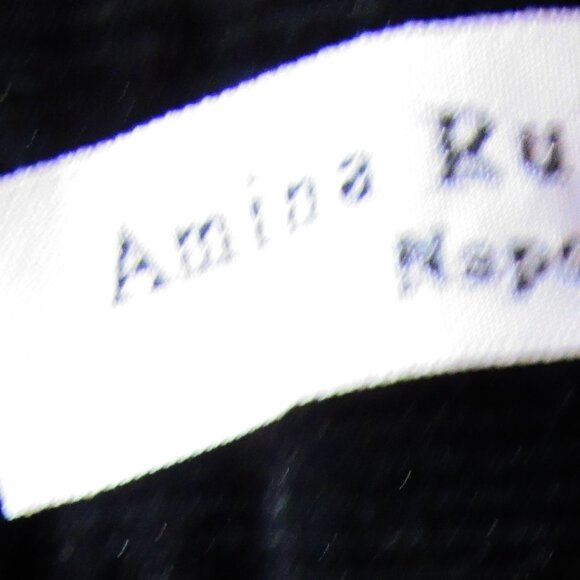 AMINA RUBINACCI Napoli Women's Pants Velour Cotton Black ,IT 44, made in Italy - Picture 4 of 7